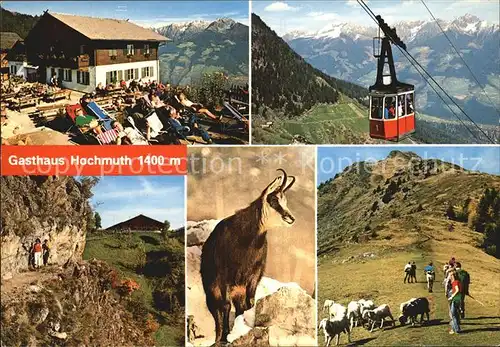 Dorf Tirol Gasthaus Hochmuth Seilbahn Steinbock Kat. Tirolo