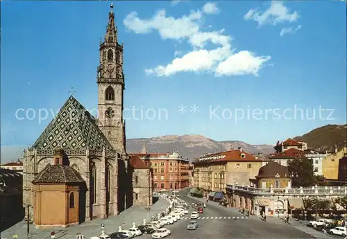 Bolzano Piazza Walter col Duomo Kat. Bolzano