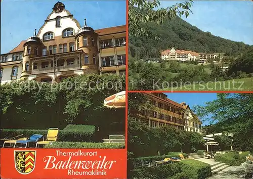 Badenweiler Rheumaklinik der BVA Kat. Badenweiler