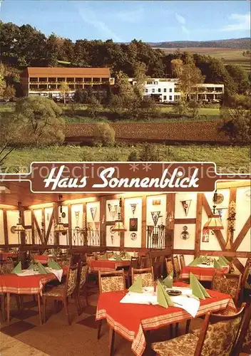 Weiterode Haus Sonnenblick Hotel Restaurant Kat. Bebra