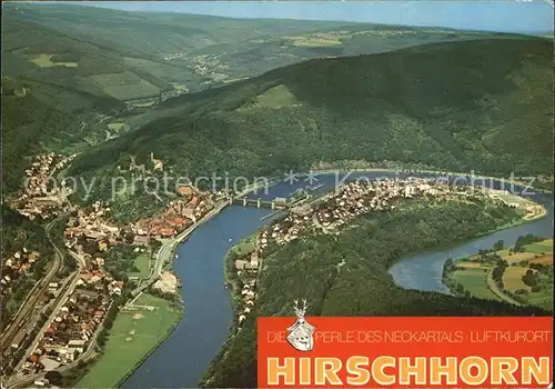 Hirschhorn Neckar Fliegeraufnahme Neckarschleife Kat. Hirschhorn (Neckar)