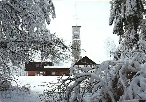 Kirchheim Hessen Berggasthof Eisenberg im Winter Kat. Kirchheim