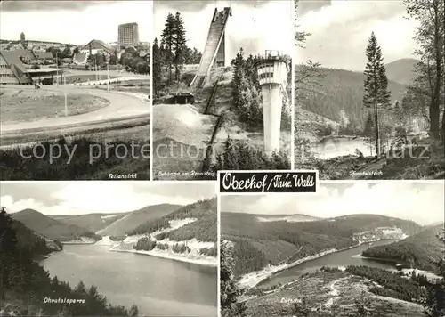 Oberhof Thueringen Schanze am Rennsteig Obertalsperre Kat. Oberhof Thueringen