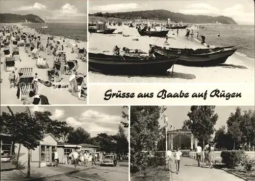 Baabe Ostseebad Ruegen Strand Konzertoplatz Kat. Baabe