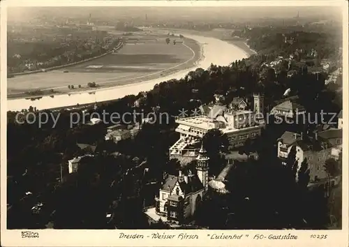 Dresden Weisser Hirsch Luisenhof Restaurant Kat. Dresden Elbe