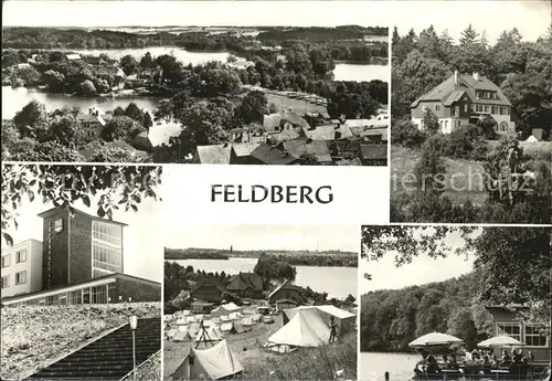 Feldberg Mecklenburg Jugendherberge Luzin Halle Camping Huettenberg  Kat. Feldberger Seenlandschaft