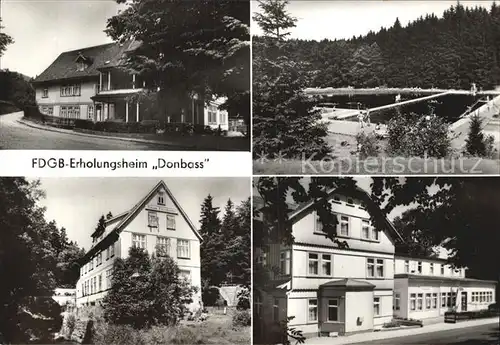 Elend Harz Erholungsheim Donbass Haus Waldgarten und Elendstal Kat. Elend Harz