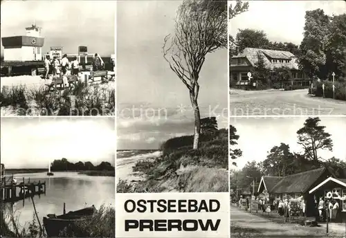 Prerow Ostseebad Strand Rettungsturm Cafe Strandeck Kat. Darss