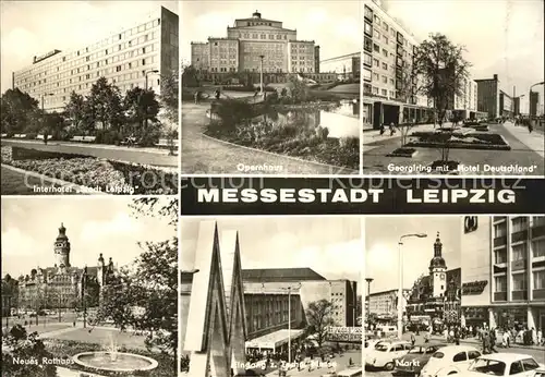 Leipzig Interhotel Stadt Leipzig Georgiring Opernhaus Markt Kat. Leipzig