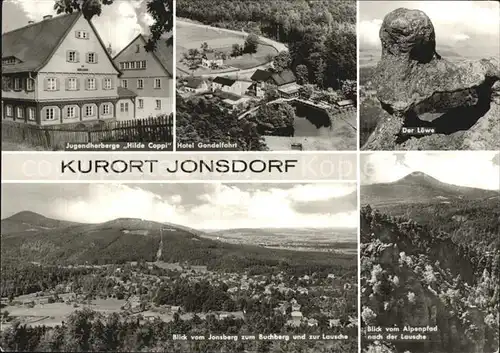 Jonsdorf Jugendherberge Hilde Coppi Hotel Gondelfahrt Loewe Buchberg Lausche Kat. Kurort Jonsdorf