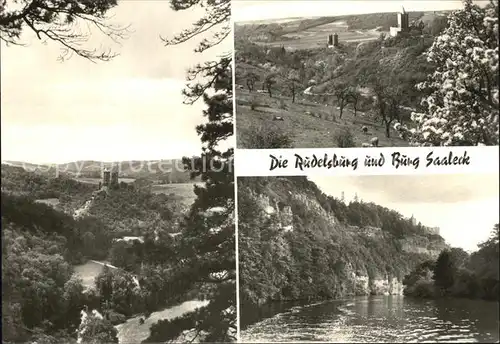 Rudelsburg und Burg Saaleck Kat. Bad Koesen