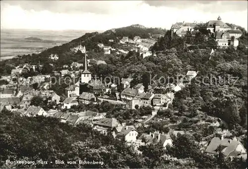 Blankenburg Harz Blick vom Eichenberg Kat. Blankenburg