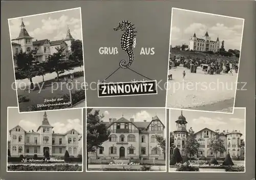 Zinnowitz Ostseebad Strand Haus am Meer Ferienheim IG Wismut