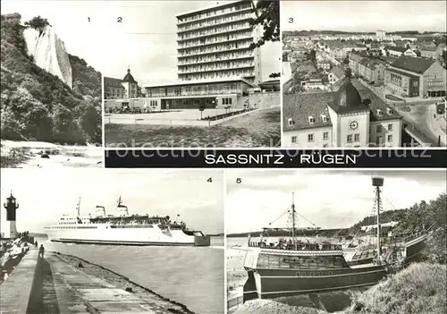 Sassnitz Ostseebad Ruegen Koenigsstuhl Rogen Hotel MS Sassnitz  Kat. Sassnitz