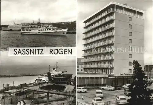 Sassnitz Ostseebad Ruegen Hafen Faehrbahnhof Ruegen Hotel Kat. Sassnitz