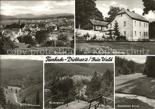Tambach Dietharz Gasthaus Nesselberg Spittergrund Mittelwasser Kat. Tambach Dietharz