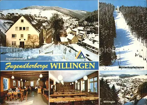 Willingen Sauerland Jugendherberge Sprungschanze Kat. Willingen (Upland)