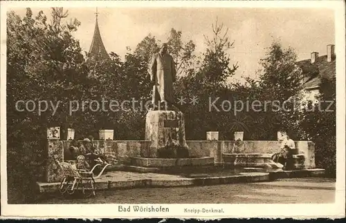 Bad Woerishofen Kneipp Denkmal Statue Kat. Bad Woerishofen