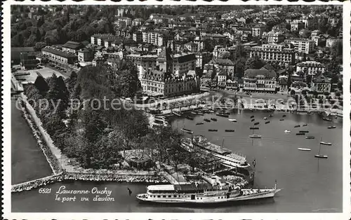 Ouchy Port vu d avion Lac Leman Genfersee Kat. Lausanne