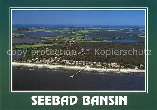 Bansin Ostseebad Insel Usedom Fliegeraufnahme Kat. Heringsdorf