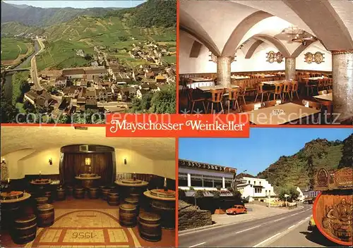 Mayschoss Mayschosser Winzerverein Weinkeller Fass aelteste Winzergenossenschaft Deutschlands Ahrtal Kat. Mayschoss