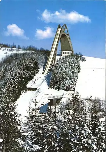 Winterberg Hochsauerland St Georg Sprungschanze Skispringen Heilklimatischer Kurort Wintersportplatz Kat. Winterberg