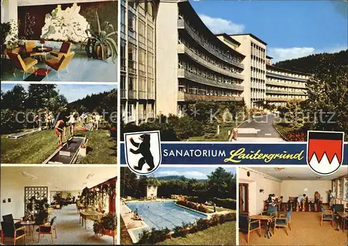 Schwabthal Sanatorium Lautergrund Minigolf Freibad Kat. Bad Staffelstein