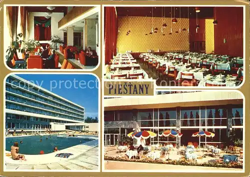 Piestany Liecebny dom Balnea Splendid Hotel Restaurant Festsaal Swimming Pool Kat. Piestany