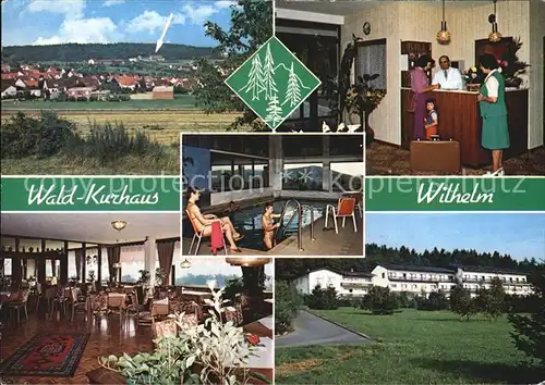 Gladenbach Wald Kurhaus Wilhelm Kneipp Heilbad Hallenbad Kat. Gladenbach