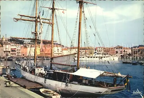 Saint Tropez Var Port Cote des Maures Cote d Azur Segelschiff Dreimaster Kat. Saint Tropez