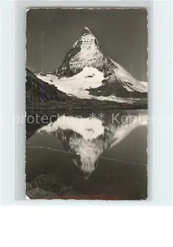 Matterhorn VS Zermatt Riffelsee  Kat. Matterhorn