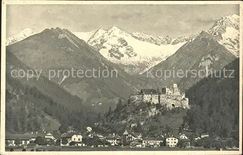 Sand Taufers Panorama Schloss Kat. Italien