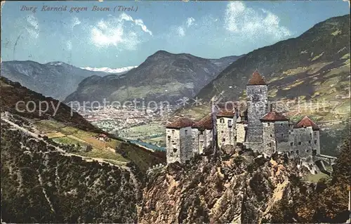 Bozen Suedtirol Burg Karneid Panorama Kat. Bozen Suedtirol