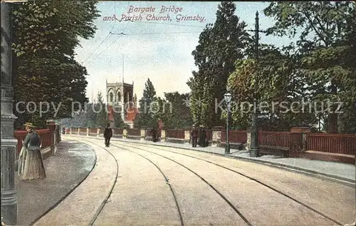 Grimsby Bargate Bridge and Parish Church Kat. North Eastern Lincolnshire