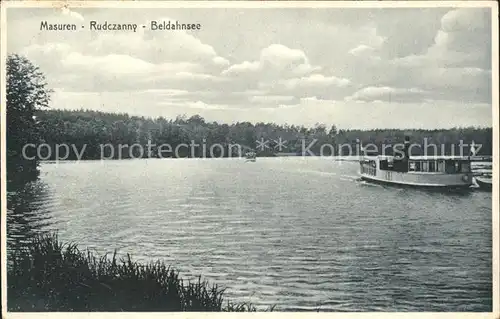 Masuren Niedersee Ostpreussen Rudczanny Beldahnsee Kat. 