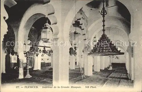 Tlemcen Interieur de la Grande Mosquee Kat. Algerien