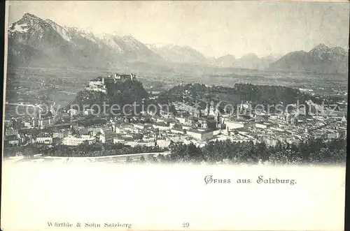 Salzburg Oesterreich Panorama Kat. Salzburg