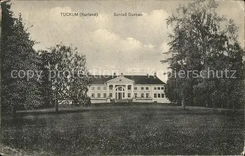 Tuckum Tukums Kurland Schloss Durban Kat. Lettland