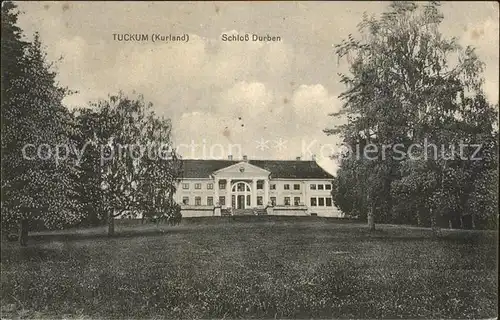 Tuckum Tukums Kurland Schloss Durben Kat. Lettland