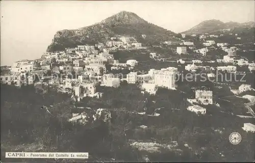 Capri Panorama dal Castello Ia veduta Kat. Golfo di Napoli