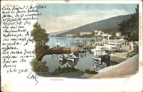 Abbazia Istrien Bootshafen / Seebad Kvarner Bucht /Primorje Gorski kotar