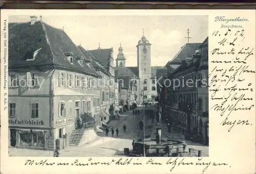 Mergentheim Bad Burgstrasse Brunnen Kat. Bad Mergentheim