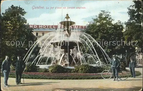 Geneve GE Jet d eau au Jardin anglais Kat. Geneve