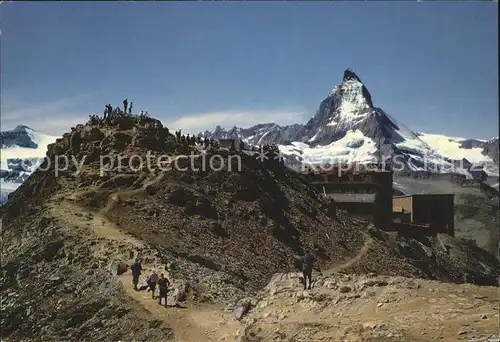 Zermatt VS Gornergrat mit Kulmhotel Matterhorn Walliser Alpen Kat. Zermatt
