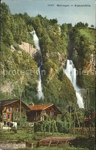 Meiringen BE Alpbachfaelle Wasserfall Kat. Meiringen
