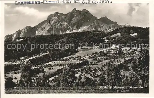 Luzern LU Kurhaus Belvedere Himmelreich Alpen Kat. Luzern