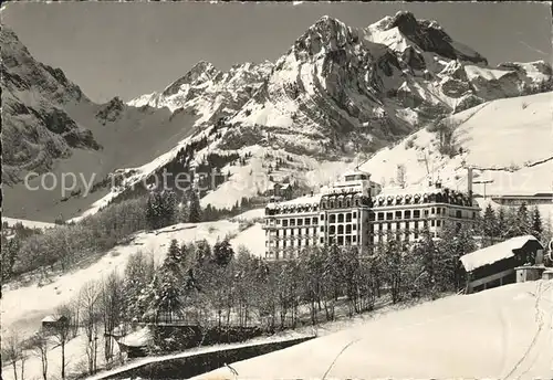 Engelberg OW Hotel Terrace Palace Wintersportplatz Kat. Engelberg