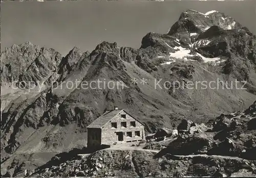 Cabane du Velan Schutzhaus Walliser Alpen Kat. Bourg Saint Pierre
