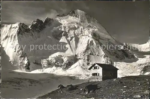 Zermatt VS Schonbuehlhuette Dent d Herens Schutzhaus Walliser Alpen Kat. Zermatt