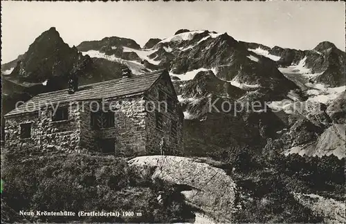 Kroentenhuette Schutzhaus Erstfeldertal Urner Alpen Kat. Erstfeld